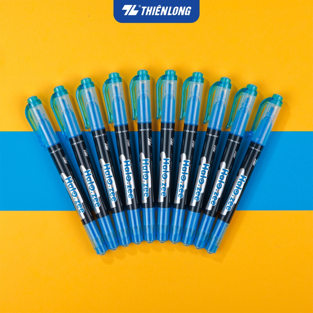 Combo 5 Cây Bút dạ quang 2 đầu Thiên Long HL-03 Ngòi 0.6mm và 4mm.