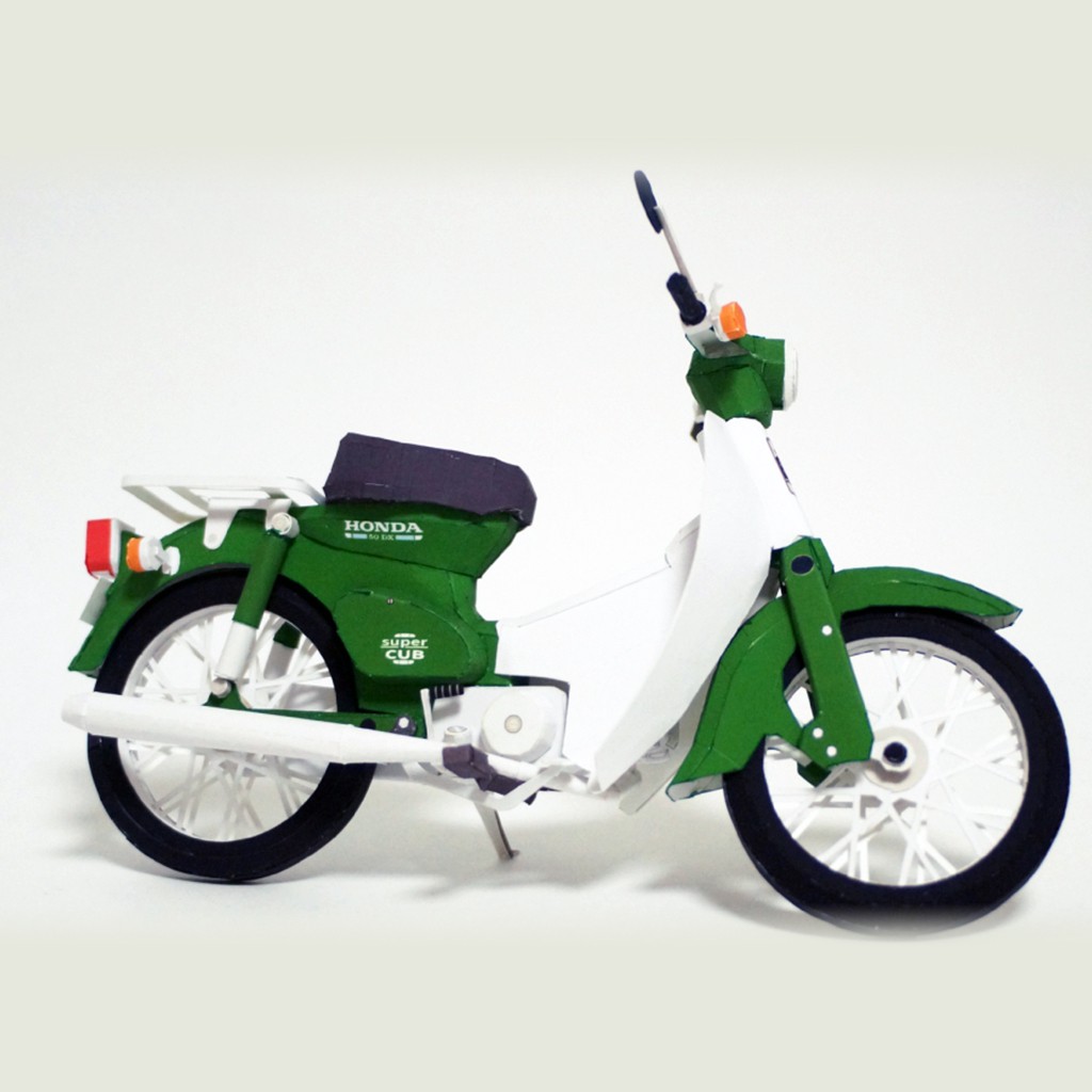 Mô hình giấy xe máy Honda Super Cub C50 DX - S