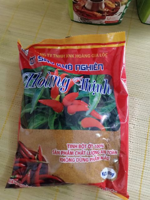 Bột ớt khô hoàng thịnh gói 500g - Bột ớt - 1000g