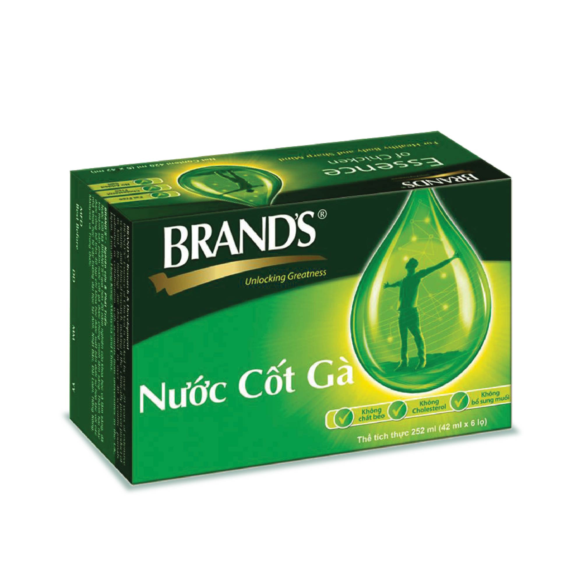 Combo 4 Hộp 6 Chai Nước Cốt Gà BRAND'S (42ml/Chai)