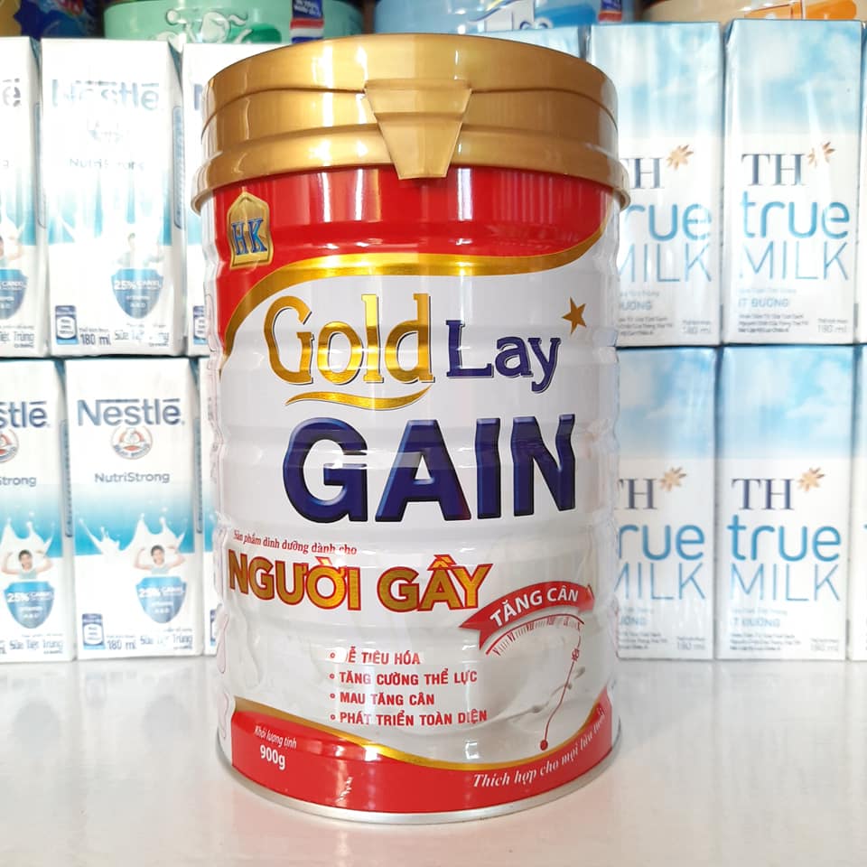 Sữa tăng cân Goldlay Gain 900g thích hợp mọi lứa tuổi - Tăng cân hiệu quả cho người gầy, ốm