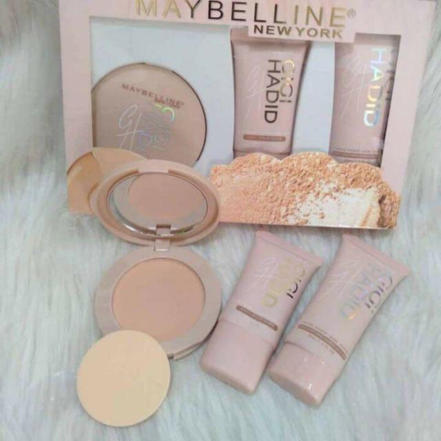 [HCM]Bộ trang điểm Maybelline Mỹ 3 món hồng