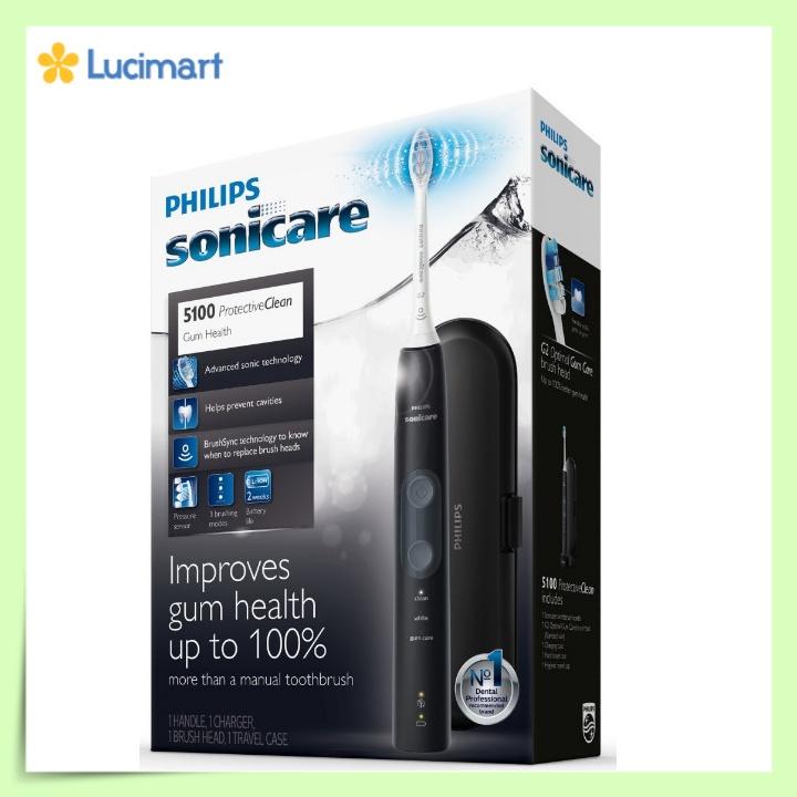 [HCM]Bàn chải điện Philips Sonicare ProtectiveClean 5100 Gum Health [Hàng Mỹ]