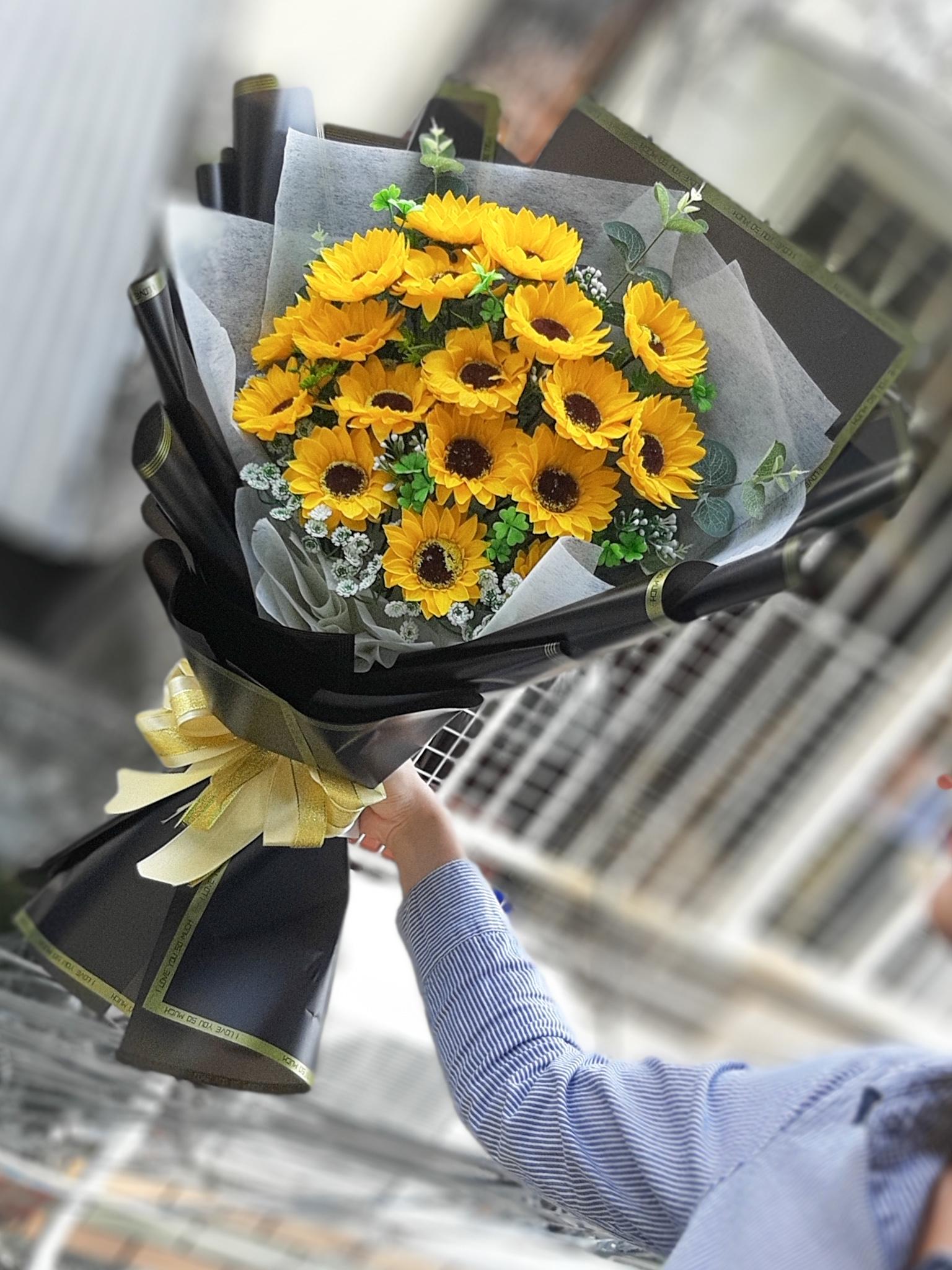 Hóa sap hướng dương bó 15 bông