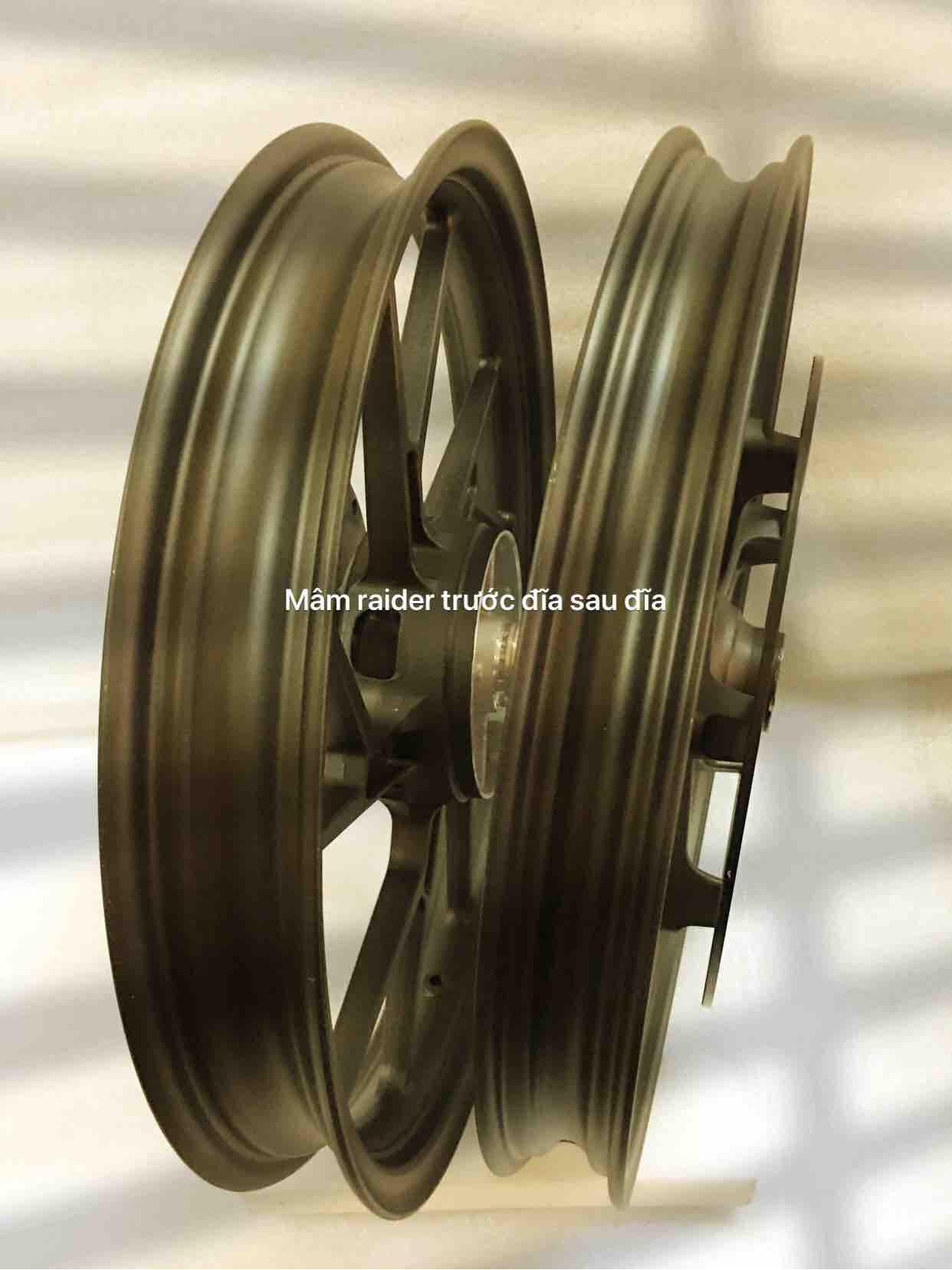 Cặp mâm raider trước đĩa sau đĩa hàng cao cấp