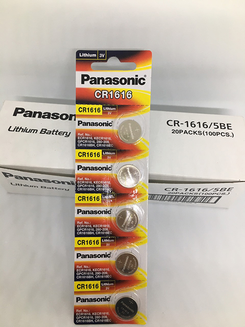 Pin đồng hồ, điều khiển Panasonic CR1616 (Vỉ 5 vên)