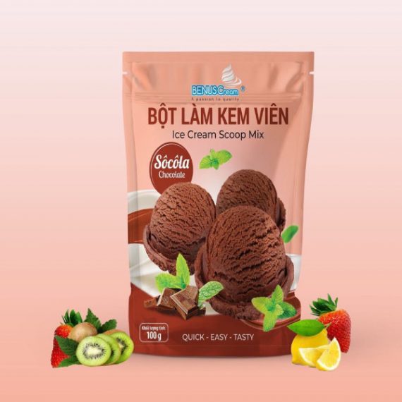 Bột Làm Kem Viên SôCôLa (100g)
