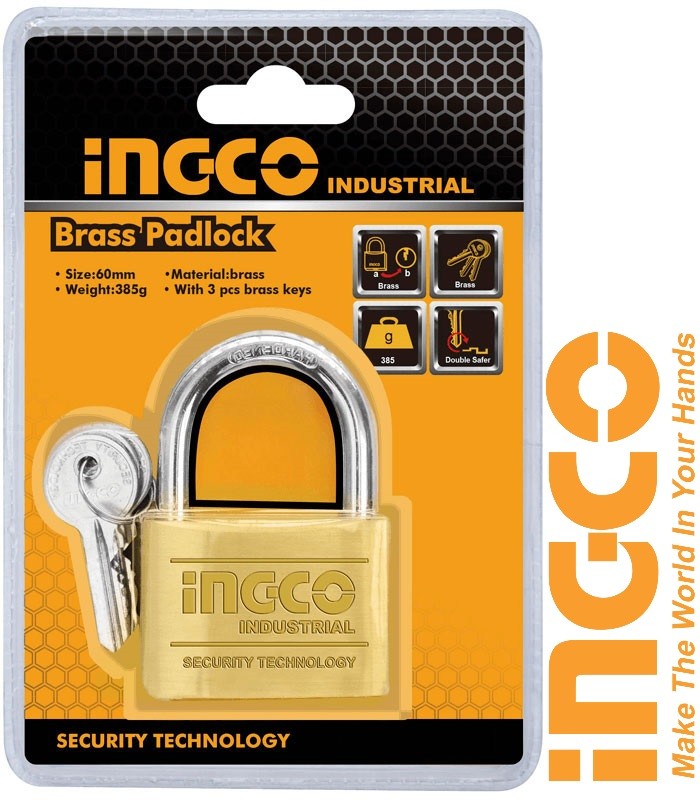 Ổ khóa cửa 60mm 385gr brass padlock ingco dbpl0602 - dbpl0602 cam kết hàng đúng mô tả chất lượng đảm bảo an toàn đến sức khỏe người sử dụng