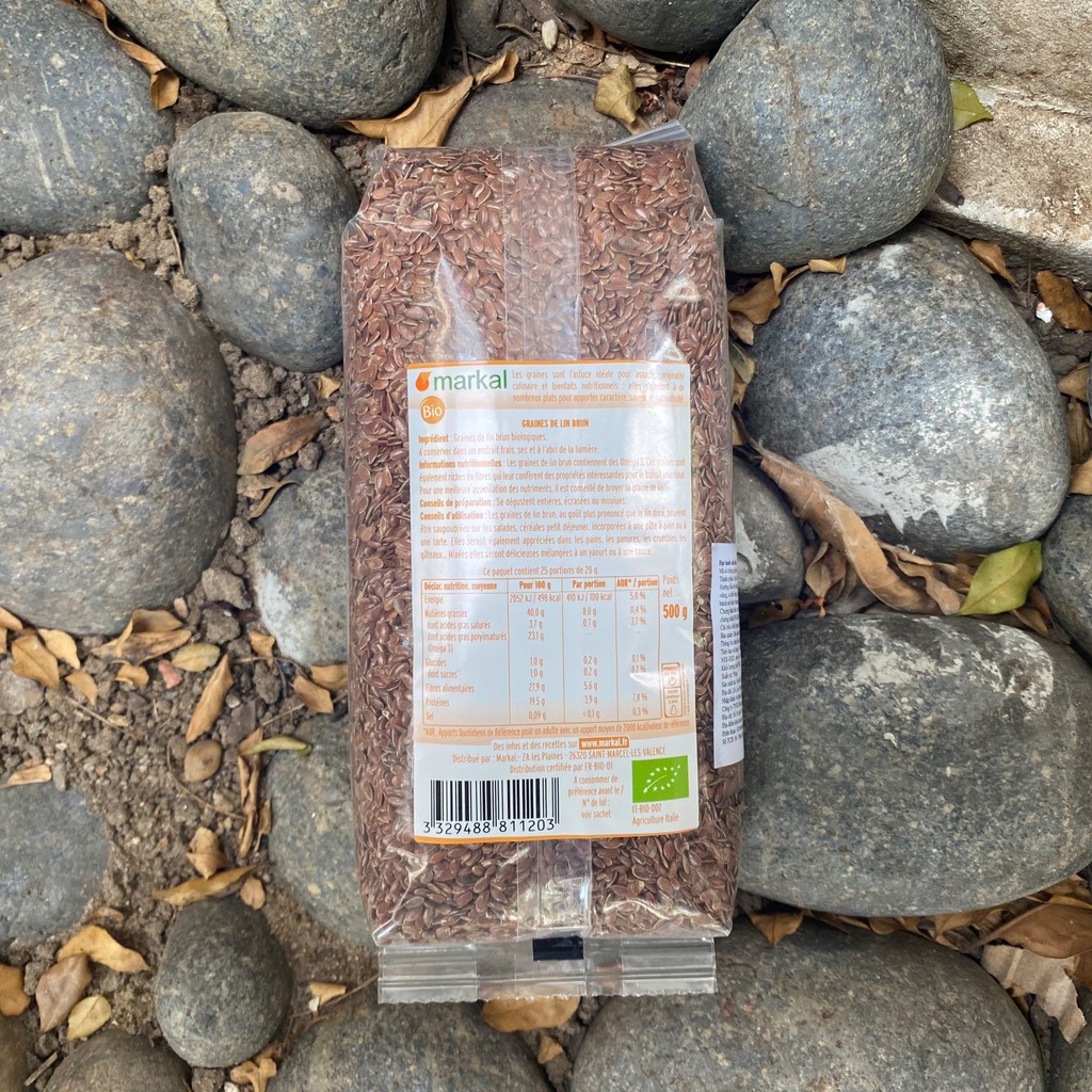 Hạt Lanh Vàng/ Nâu Hữu Cơ Markal 500g