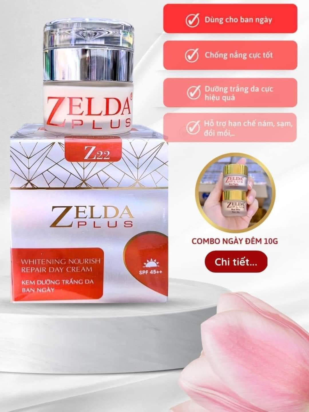 Combo kem zelda plus ngày và đêm nám tàn nhang chuyên sâu