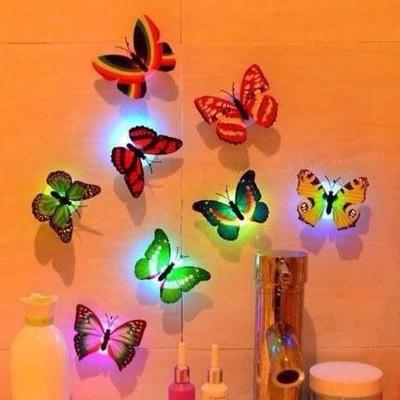 [HCM]COMBO 3 ĐÈN LED BƯỚM PHÁT QUANG DÁN TƯỜNG