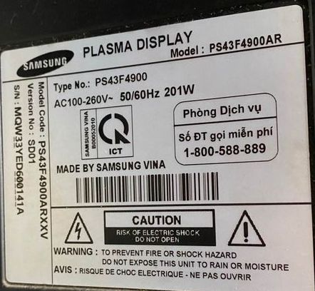 Bo mạch PS43F4500, PS43F4900