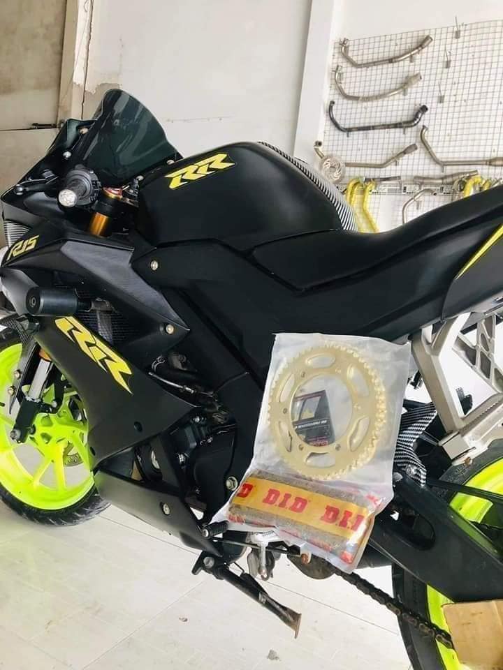 Nhông sên dĩa cho xe Yamaha r15 v3 - loại 10li và 12li Phốt Caosu Đệm