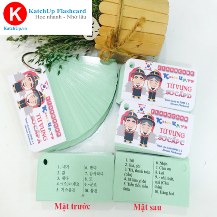 [HCM] Combo Trọn Bộ Flashcard Tiếng Hàn Sơ Cấp – High Quality