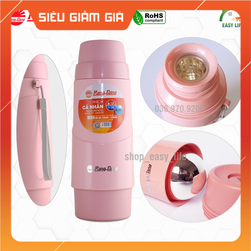 [ GIẢM 20K SHIP CHO MỌI ĐƠN HÀNG ] Phích Nước Mini Rạng Đông 450ml , bình giữ nhiệt