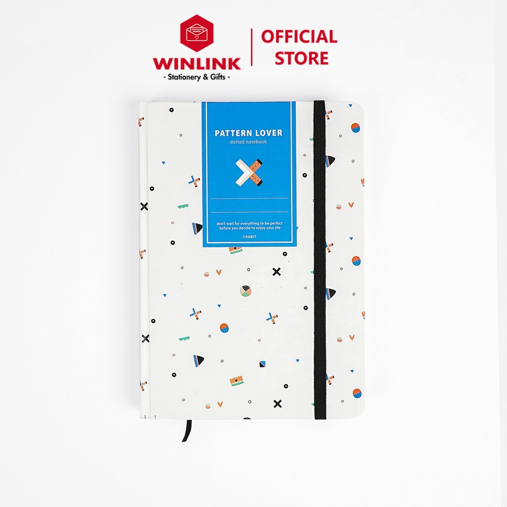 Sổ Dot Crabit Notebuck - X trắng - sổ dotgrid ghi chép, làm bullet journal