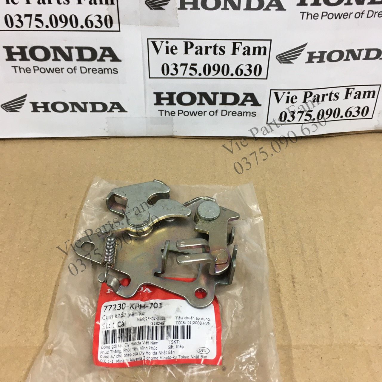 Sập yên, bướm khóa yên xe máy Future Neo, hàng din Honda mới 100%