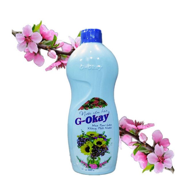 Nước cắm hoa tươi lâu không thối nước G_OKAY 680ml cho mọi loại BÔNG