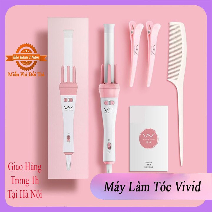 Máy Uốn Tóc , Máy Làm Tóc Làm Xoăn Xoay Tự Động 360 Độ