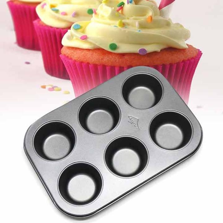 (GIAO HÀNG CỰC NHANH) - KHUÔN CHỐNG DÍNH NƯỚNG BÁNH CUPCAKE 6 Ô CAO CẤP