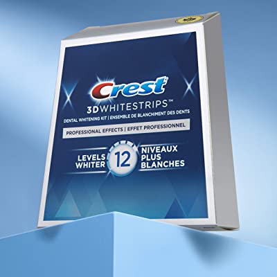 Hộp 20 cặp miếng dán trắng răng (20 miếng dán hàm trên, 20 miếng dán hàm dưới) C.r.e.s.t 3D White Professional Effects của Mỹ