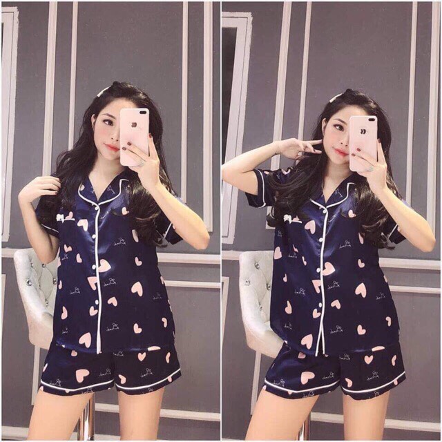 Đồ Bộ Nữ Cộc Tay Bộ Mặc Nhà Dễ Thương Mềm Mại