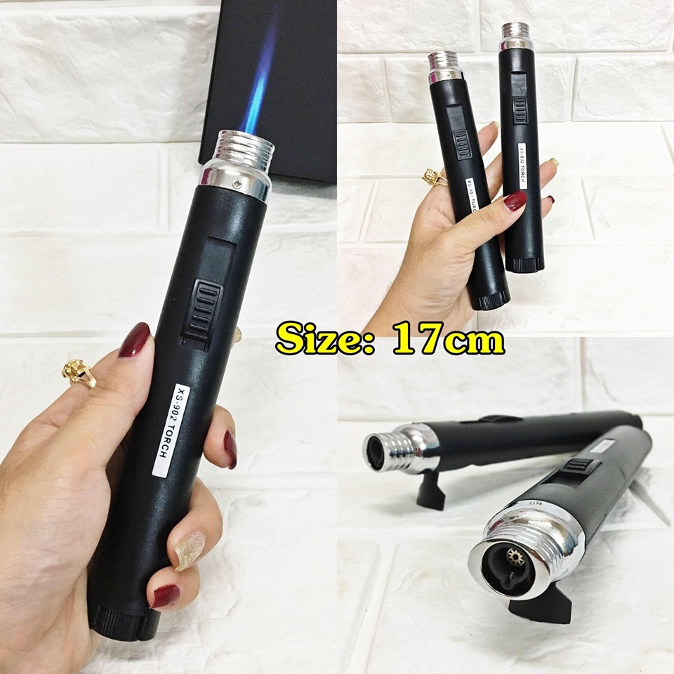 [HCM]BẬT LỬA HỘT QUẸT KHÈ RÃNH TAY XS902 CÓ CHÂN ĐẾ - LỬA HOẢ TIỄN (LỬA KIM) SIZE: 17CM