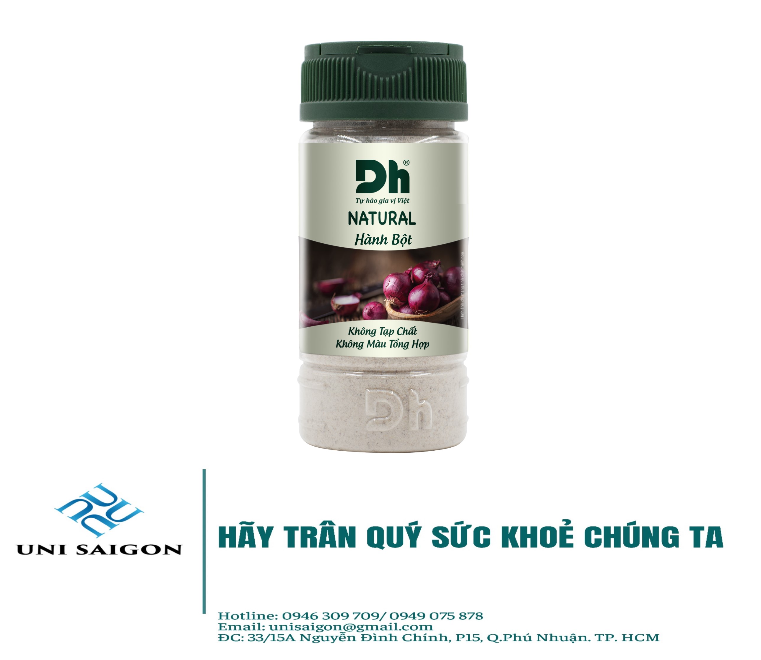 Hũ Natural Hành bột (40G) - Thương hiệu DH Foods