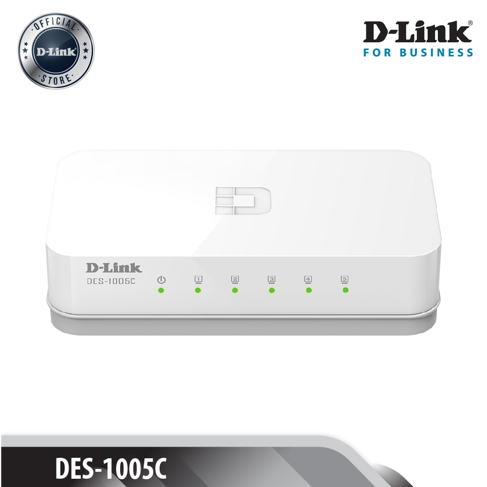 D-LINK DES-1005C 5 cổng 10/100 Bộ chia cổng mạng