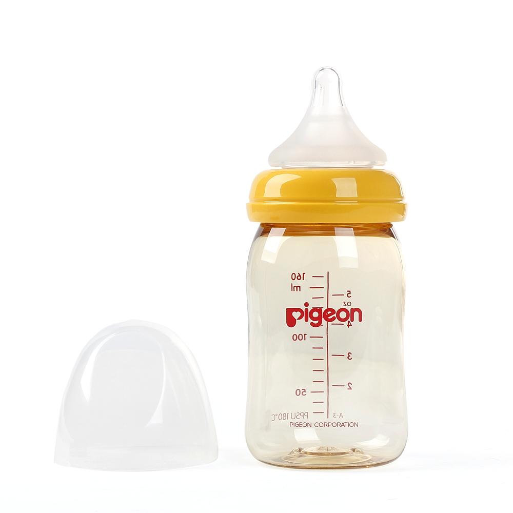 Bình sữa Pigeon nhựa PPSU Plus cổ rộng 160ml