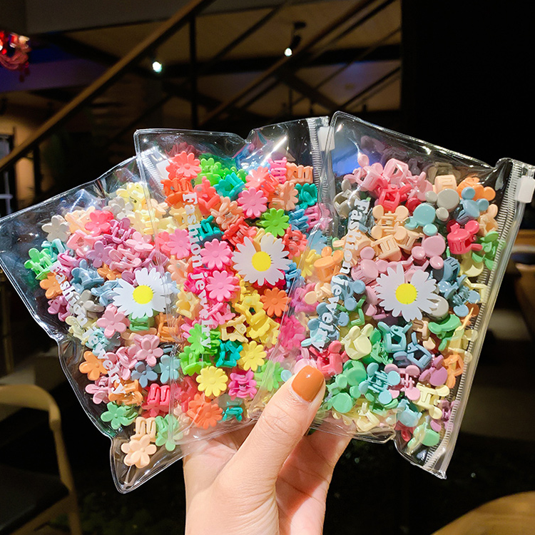 Sét 50 Kẹp Tóc Mini Nhiều Màu Dễ Thương