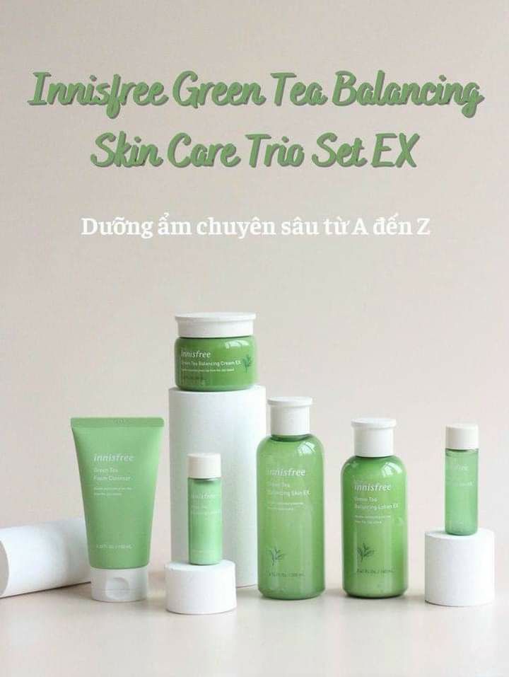 [FreeshipMAX] Sét 6 mon dưỡng da trà xanh innisfree