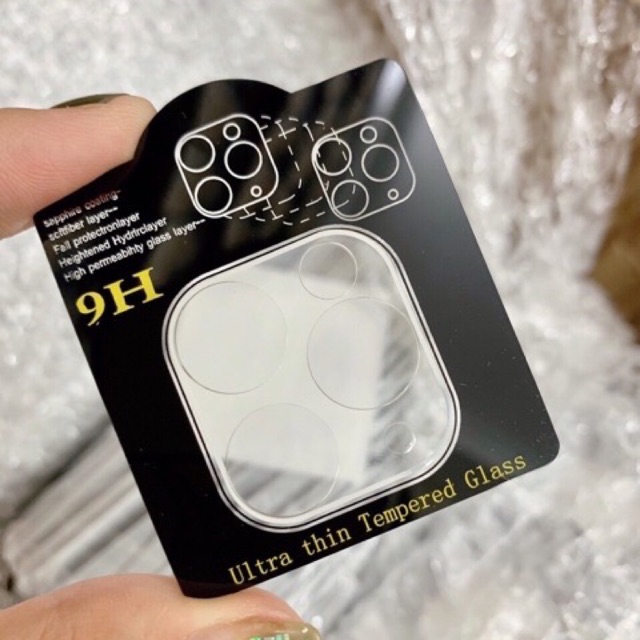 KÍNH CƯỜNG LỰC CAMERA IPHONE 11,  IPHONE 11 PRO,  IPHONE 11 PRO MAX - FULL CAM VÀ MẮT CAM