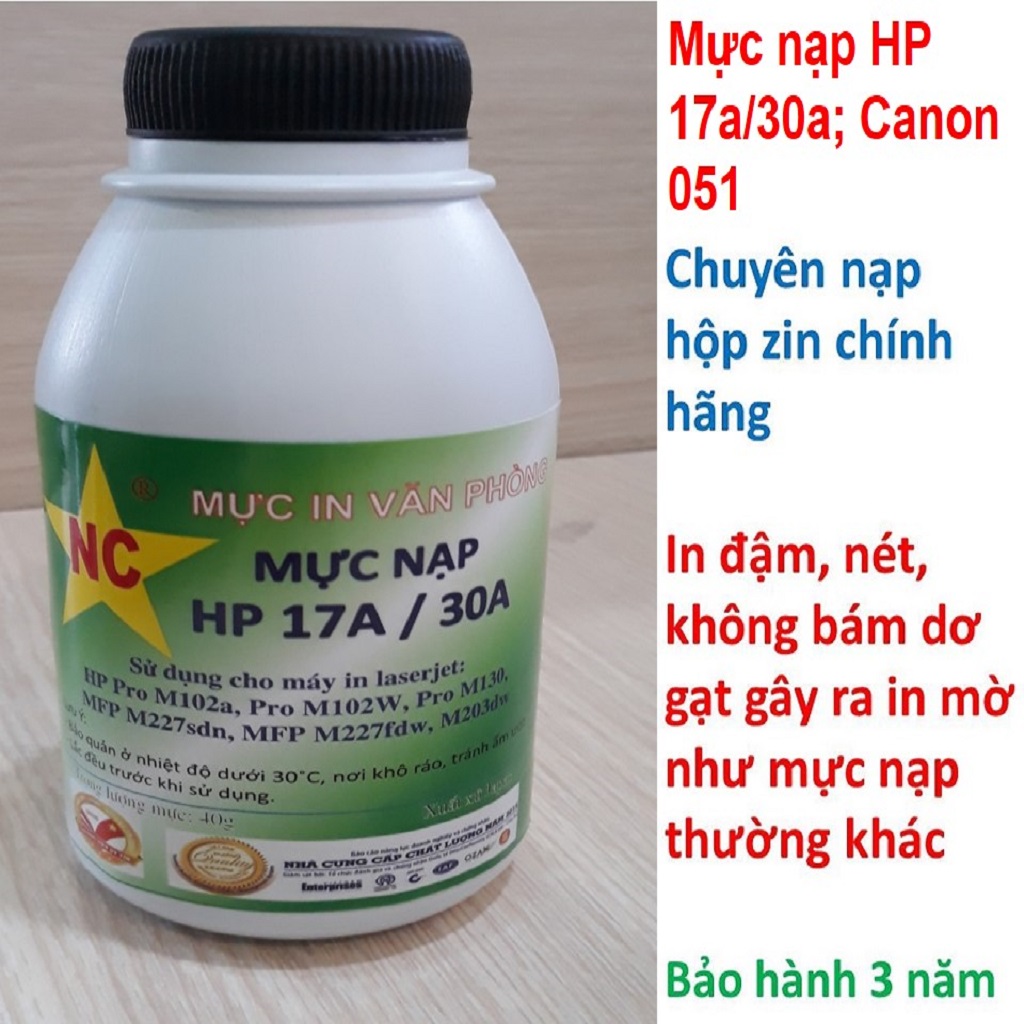 Mực nạp 051, bình mực máy in Canon LBP 160d, 161dn,162dw, 264dw, 269dw. In rất đậm, ít thải. Bình, hủ mực nạp, đổ