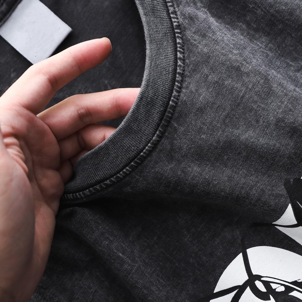 Áo thun tay lỡ Selected in chữ BREAKRULES tee