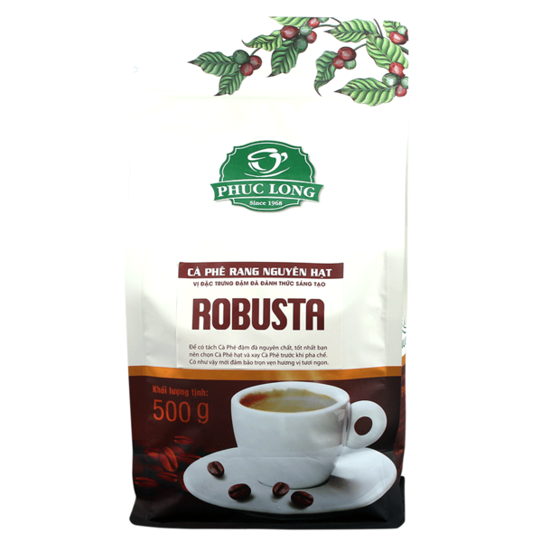 Cà Phê Robusta Không Bơ 500GR - Trà Và Cà Phê Phúc Long