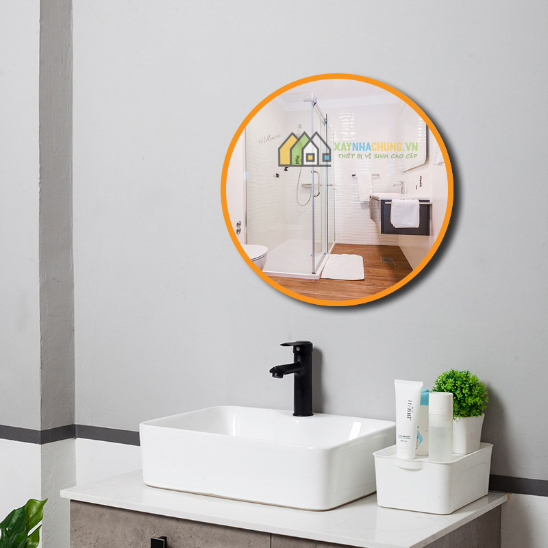 Gương tròn đường kính 60 có viền