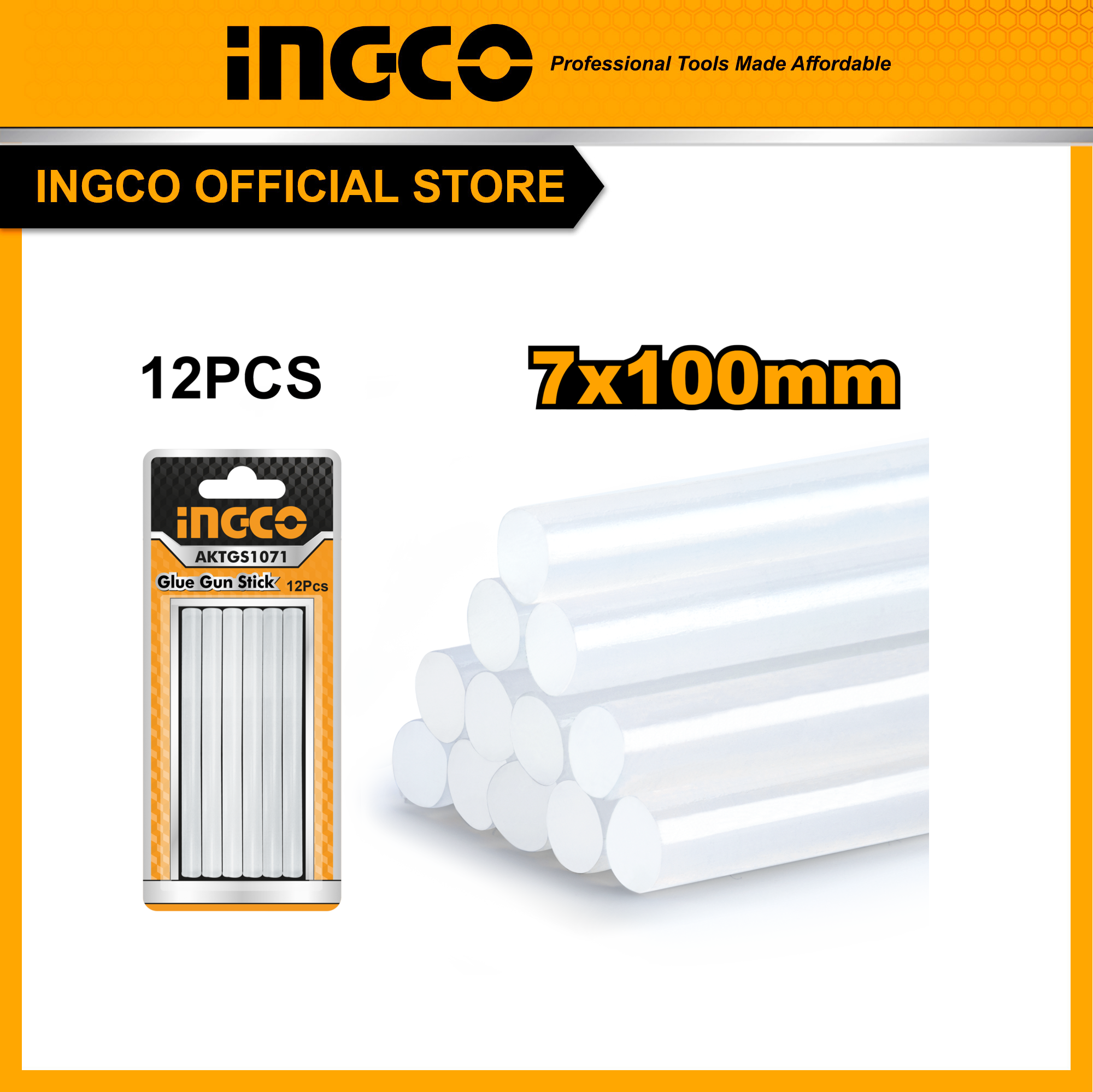 Súng bắn keo nến dùng điện 220v ingco gg708 có kèm 2 cây keo nến dán