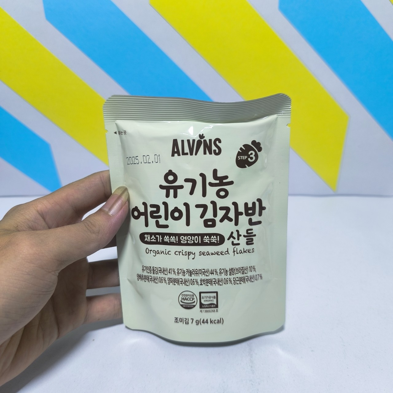RẮC cơm rong biển hữu cơ Alvins Hàn Quốc