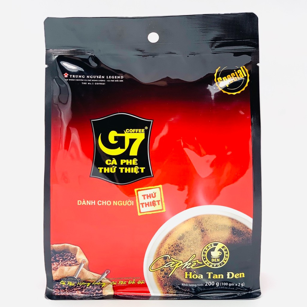 01 Bịch Cà phê hòa tan đen G7 Bịch 100 gói( Không đường Không sữa)