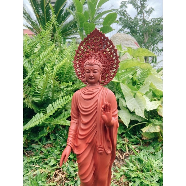 Tượng Phật Thích Ca Ban Phước 43 cm có hào quang
