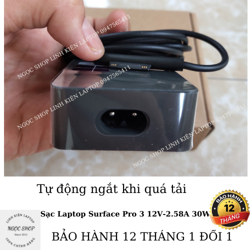 Sạc Surface Pro 3 15V-2.58A 44W Microsoft Surface Pro 3/ Surface Pro 4