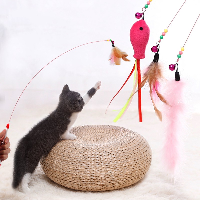 [Hoàn Tiền 10%]Đồ chơi cho mèo - Cần câu mèo(mẫu ngẫu nhiên)