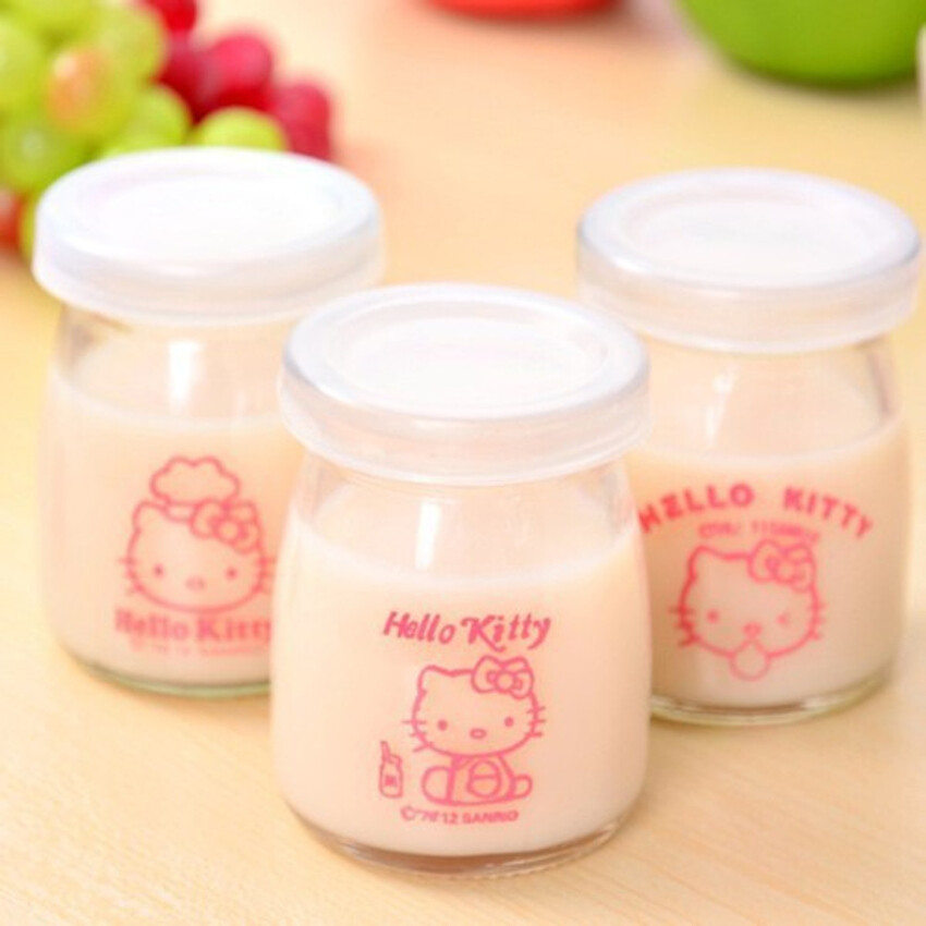 Hũ Thủy Tinh Đựng Sữa Chua 100ML (combo 12 cái) trụ tròn in logo - nắp nhựa – Hủ Yaourt Thủy Tinh - Lọ Đựng Sữa Chua - Hũ Thủy Tinh 100ML