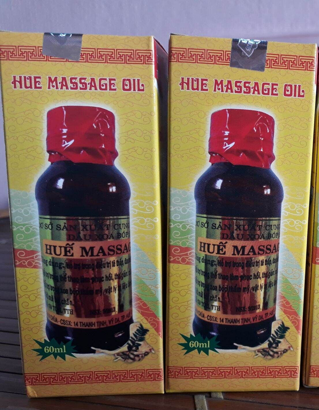 2 Dầu xoa bóp massage Huế Cung đình Vỹ Dạ ( chính hãng 2 chai x 60ml )