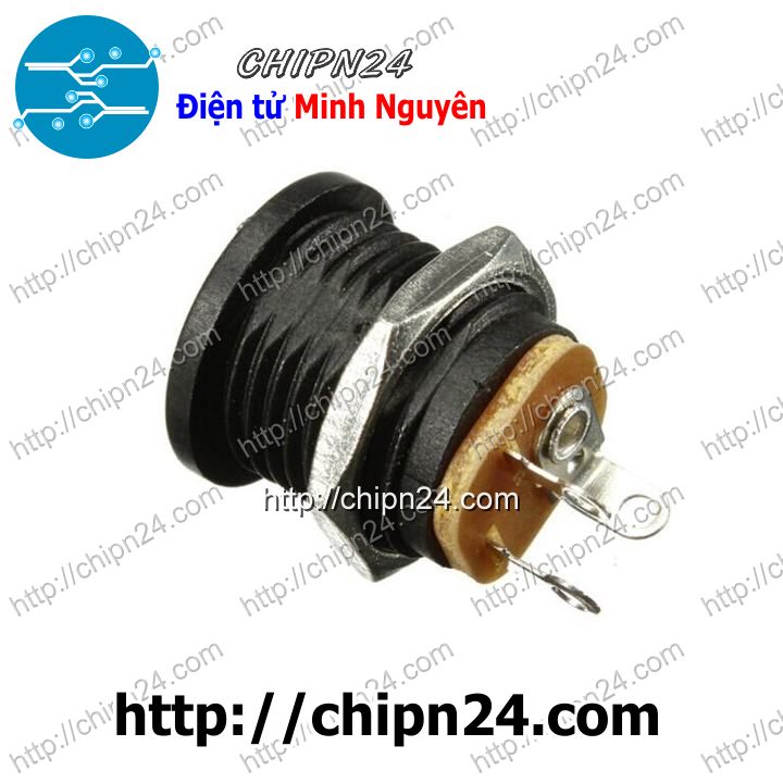 [5 cái] (G26) Jack DC tròn hàn dây loại bắt ốc DC-022