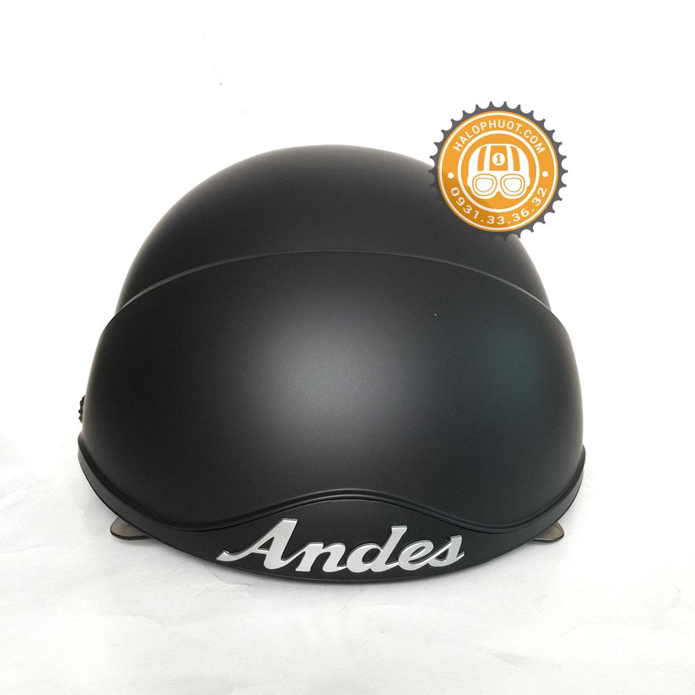 Nón bảo hiểm Andes 139 Kính Âm (Đen Nhám)