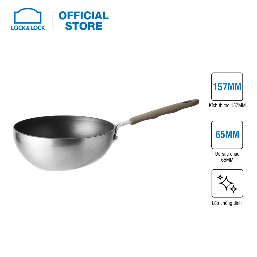 LHD1165 - Lock&Lock Handycook Wok 15.5cm - Gray