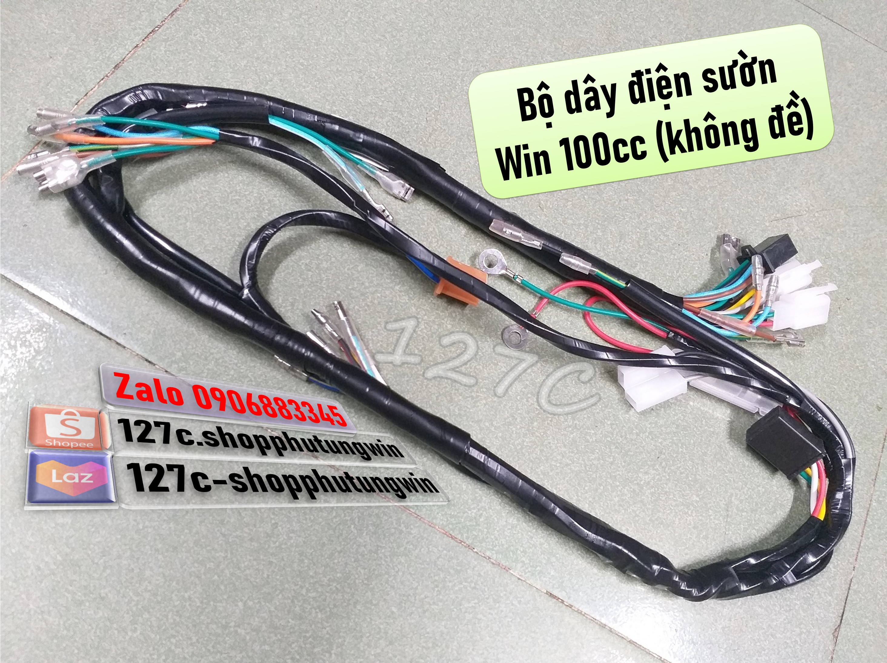 [HCM] Bộ dây điện sườn Win 100 Win 125 (Không đề hoặc có đề)