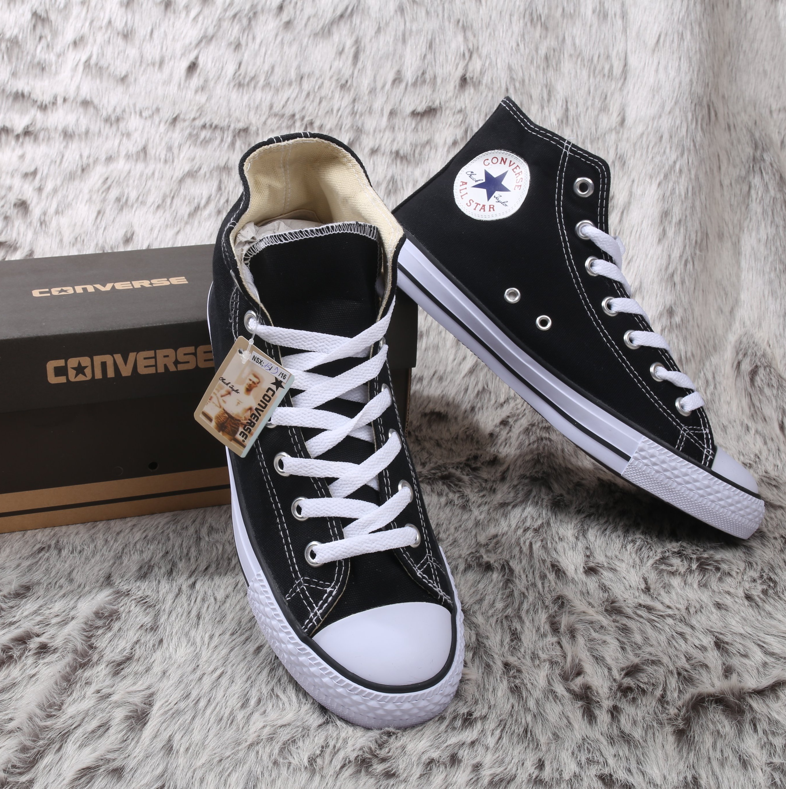 [FULL BOX] Giày Converse Classic Cao Cổ Màu Đen
